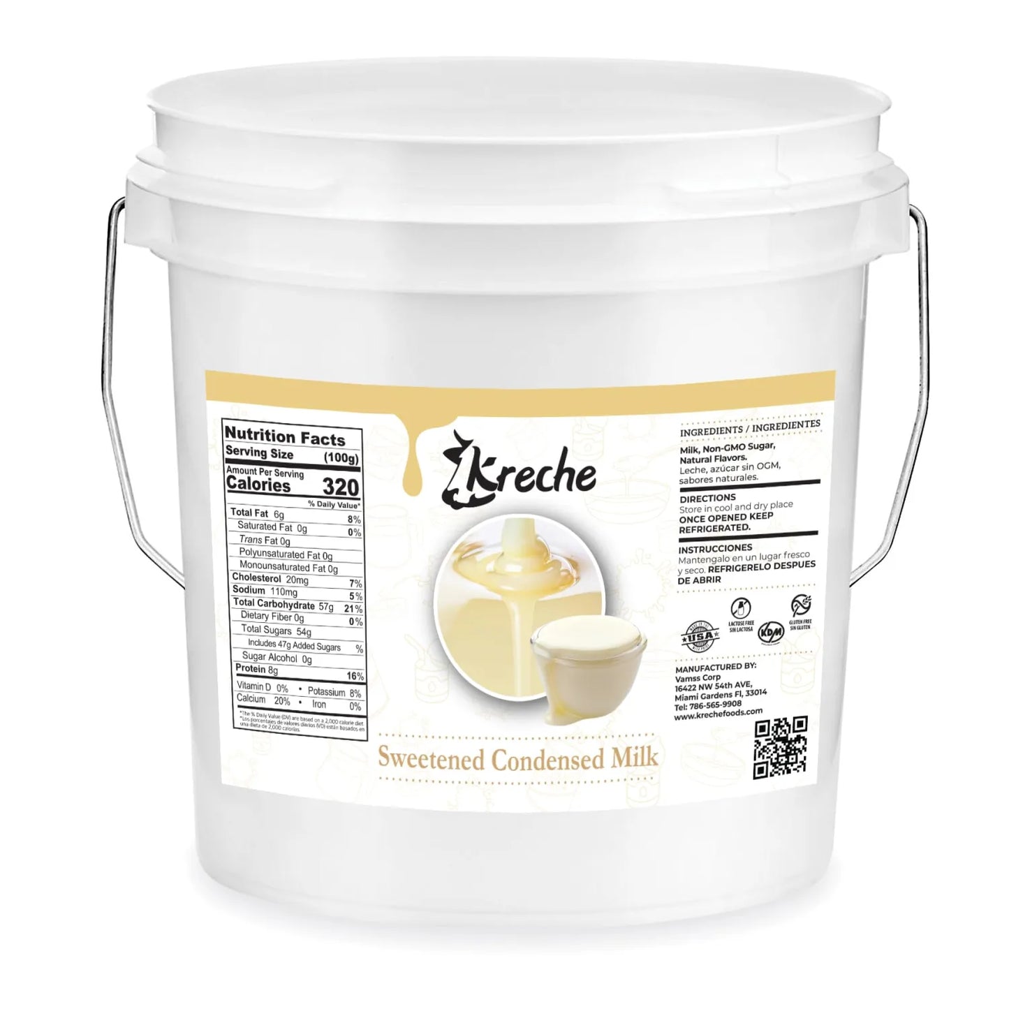 Kreche Sweetened Condensed Milk (10lbs)