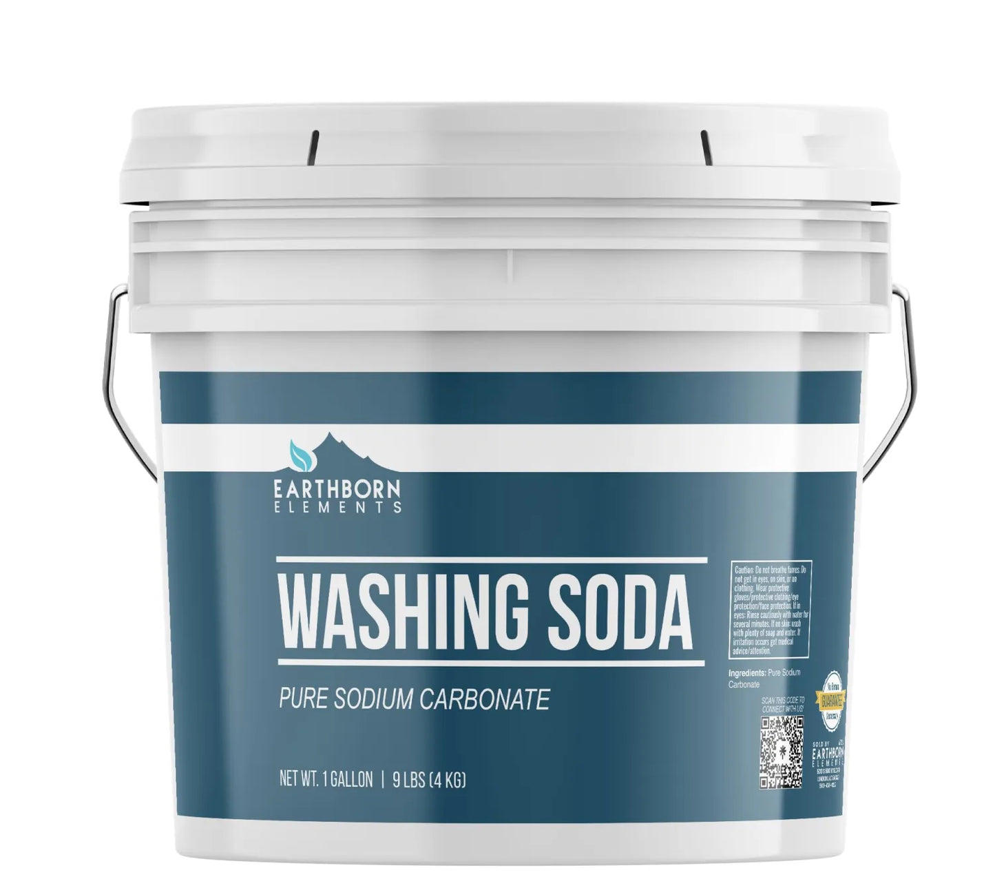 Earthborn Elements Washing Soda (1 Gallon), Soda Ash, Sodium Carbonate, Non-Toxic Laundry Booster