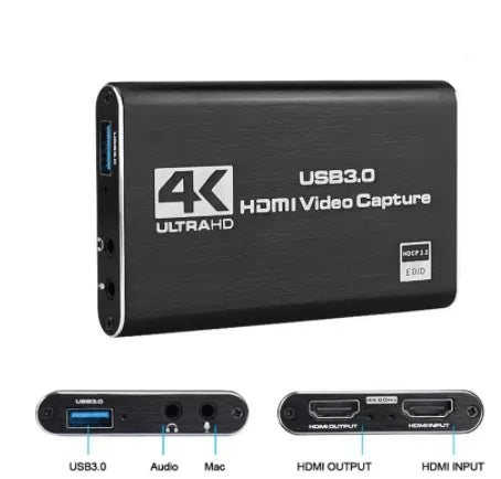 4K HDMI Game Capture Card USB3.0 1080P Capture Card Device For Streaming