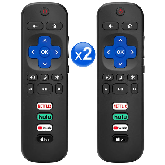 【Pack of 2】 for Roku-TV-Remote-Control-Replacement,Universal for TCL Roku TV/Hisense Roku TV/Onn Roku TV/Sharp Roku TV/Philips Roku TV