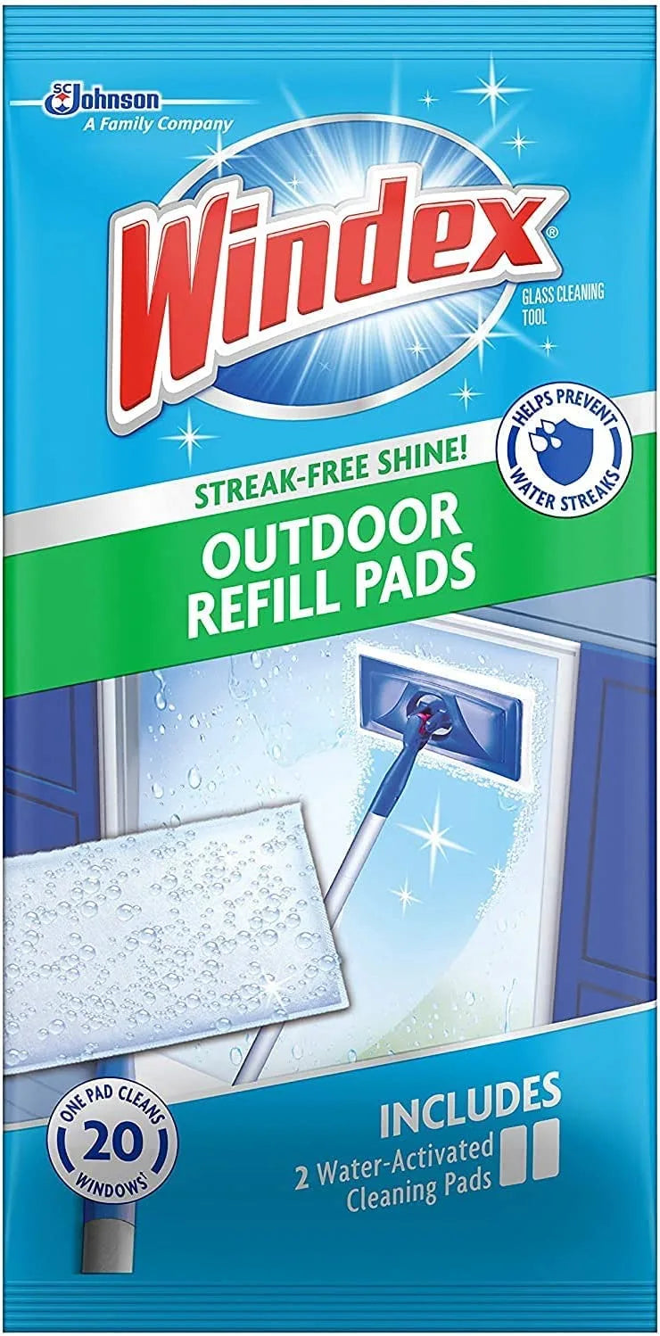 Windex Glass Clean Pad, 2 Count (Pack of 1)