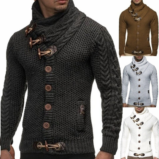 Men Sweater Knitted Cardigans All-Match Outerwear Jackets Men Clothing Blouse Top