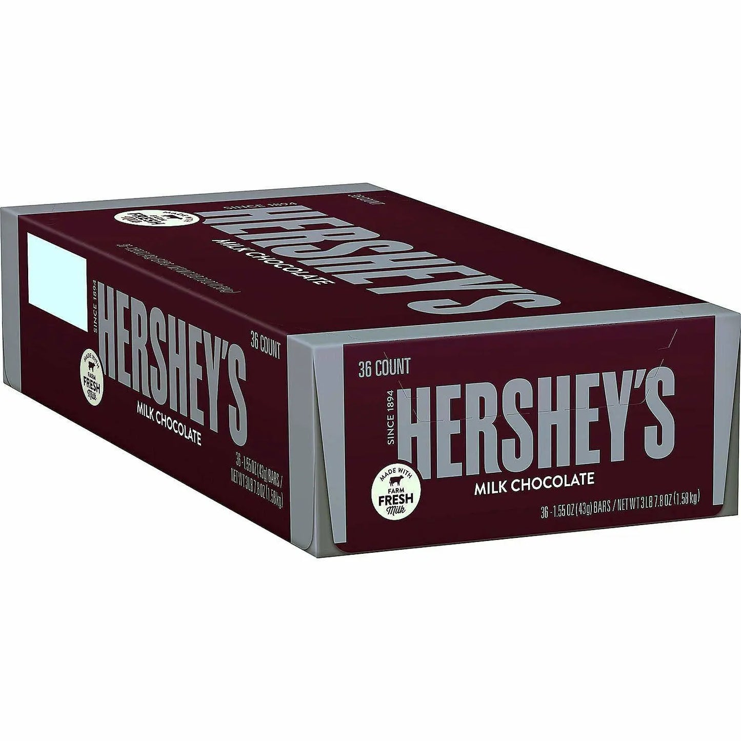 HERSHEY'S Milk Chocolate Bars - 36-ct. Box, 59 ounces