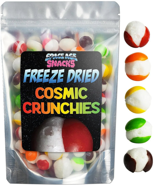 Premium Freeze Dried Candy - 4 Ounce Cosmic Crunchies Freeze Dried Candy - Space Age Snacks Freeze Dry Candy Freetles Dry Freeze Candy for All Ages