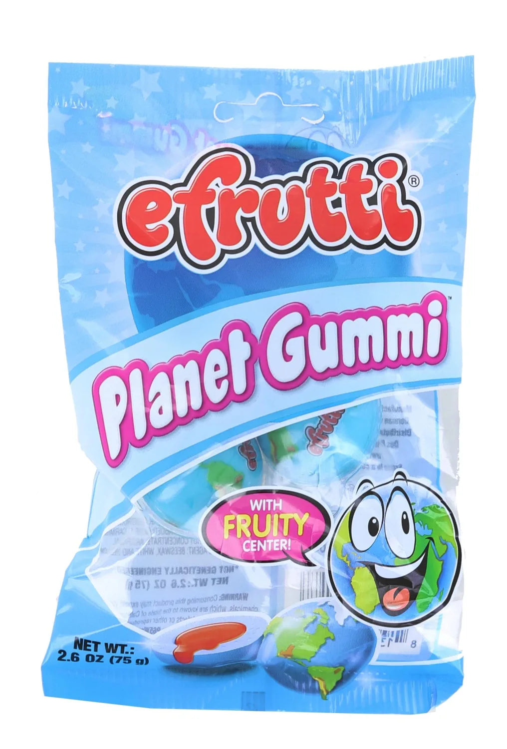 2 Set - Efrutti Planet Gummi - Gummy Candy - 2.6 OZ - 1 PK Fruity Flavor Individually Wrapped