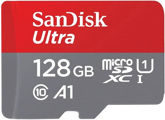 [Older Version] SanDisk 128GB Ultra microSDXC UHS-I Memory Card with Adapter - 120MB/s, C10, U1, Full HD, A1, Micro SD Card - SDSQUA4-128G-GN6MA