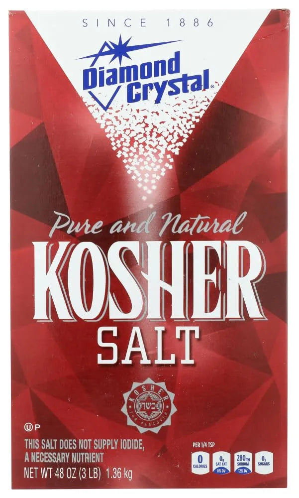 Diamond Crystal Kosher Salt, 3 lbs (Pack of 2)