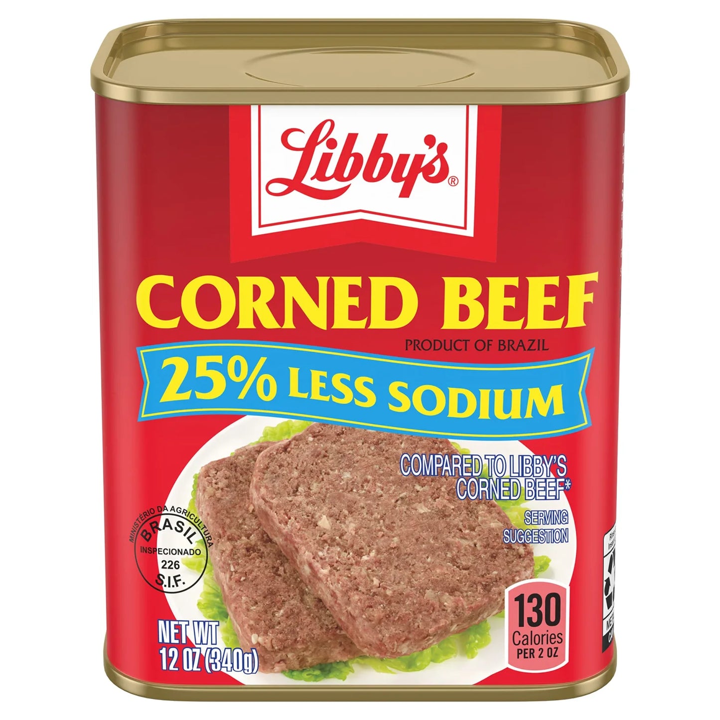 Libby's Corned Beef, Canned Meat, With 25% Less Sodium, 12 oz