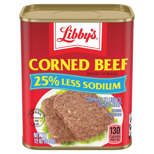 Libby's Corned Beef, Canned Meat, With 25% Less Sodium, 12 oz